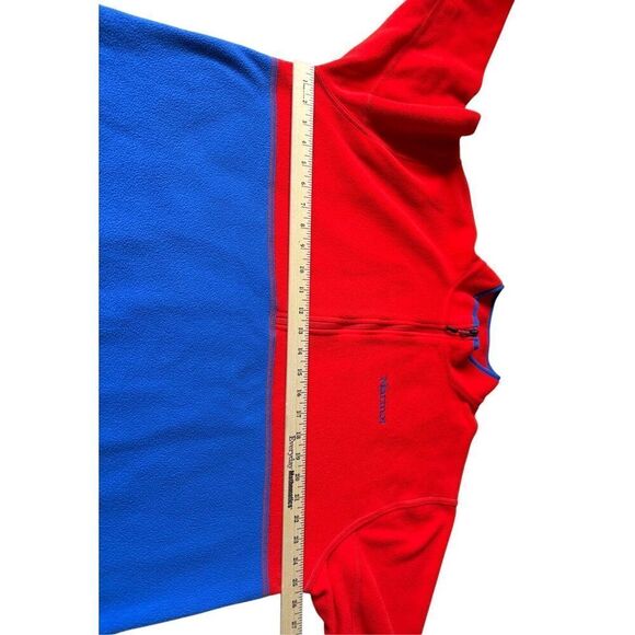 Marmot Men’s Rocklin 1/2-Zip Fleece Jacket Pullover size XXL Blue Red - Picture 6 of 12
